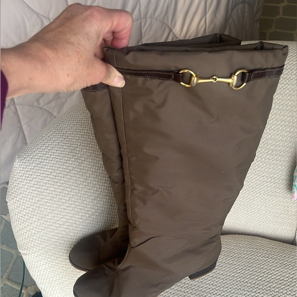 Gucci Brown Over the Knee Boots - Picture 5 of 10